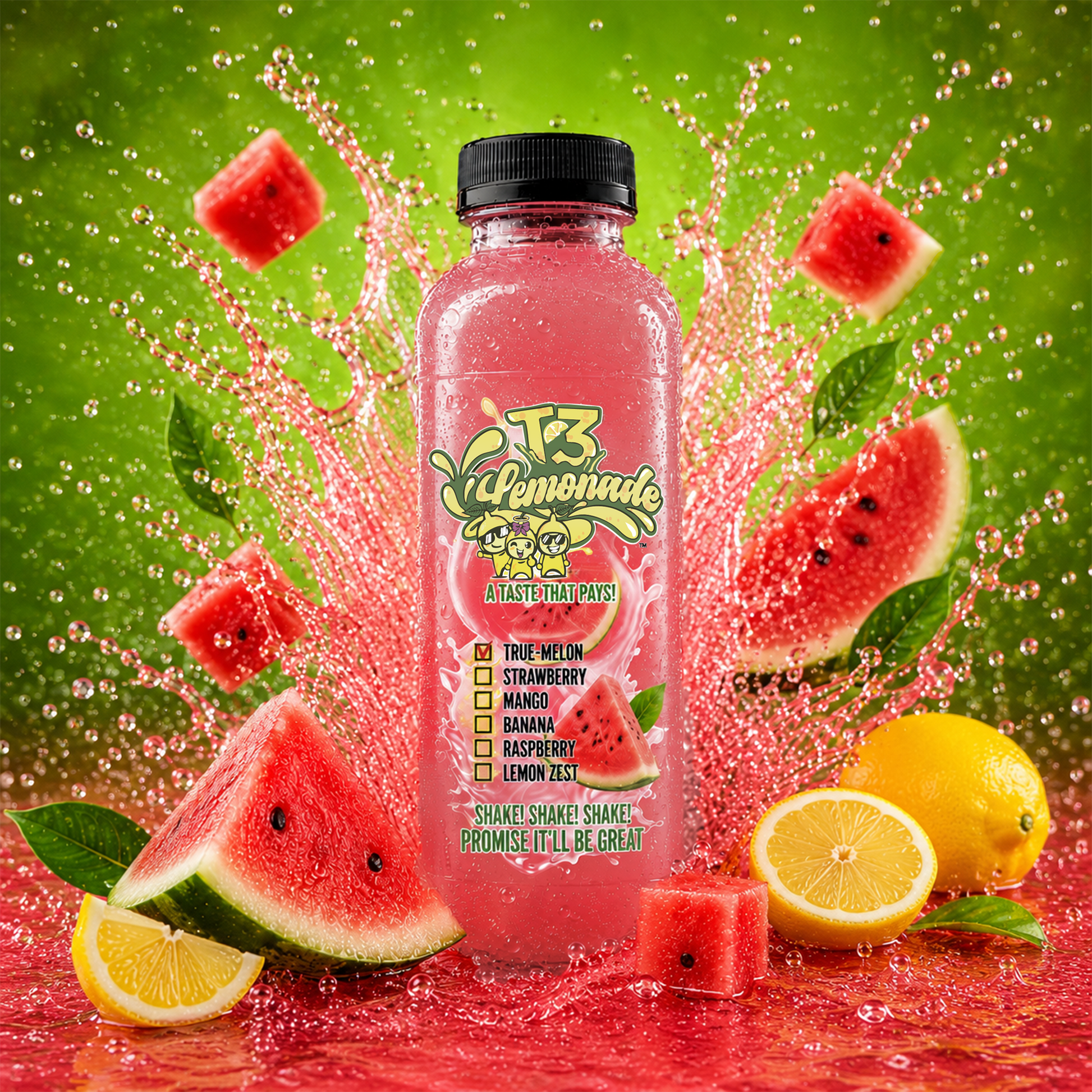 🍉 True-Melon Lemonade (Watermelon)
